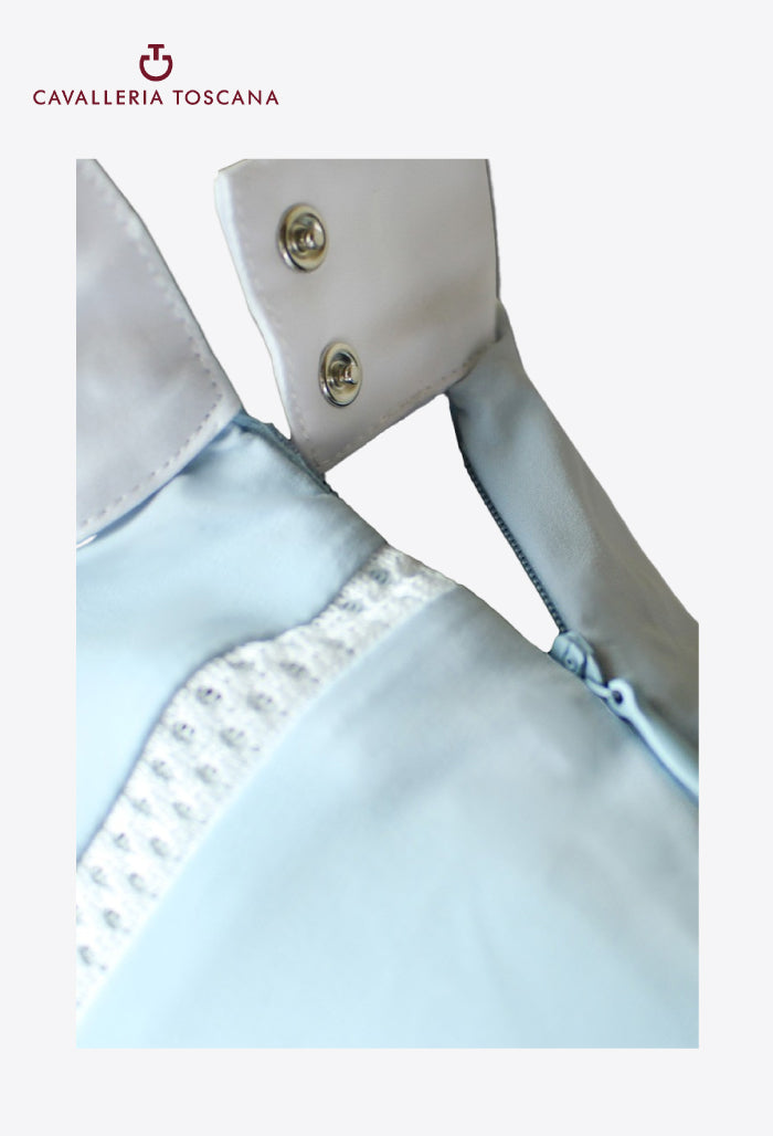 Cavalleria Toscana - Damen Turniershirt - Gerippter Brustlatz