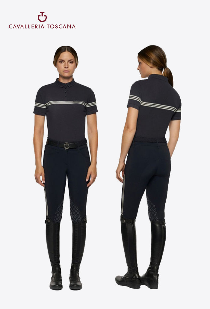 Cavalleria Toscana - Damen Poloshirt CT Siebdruck