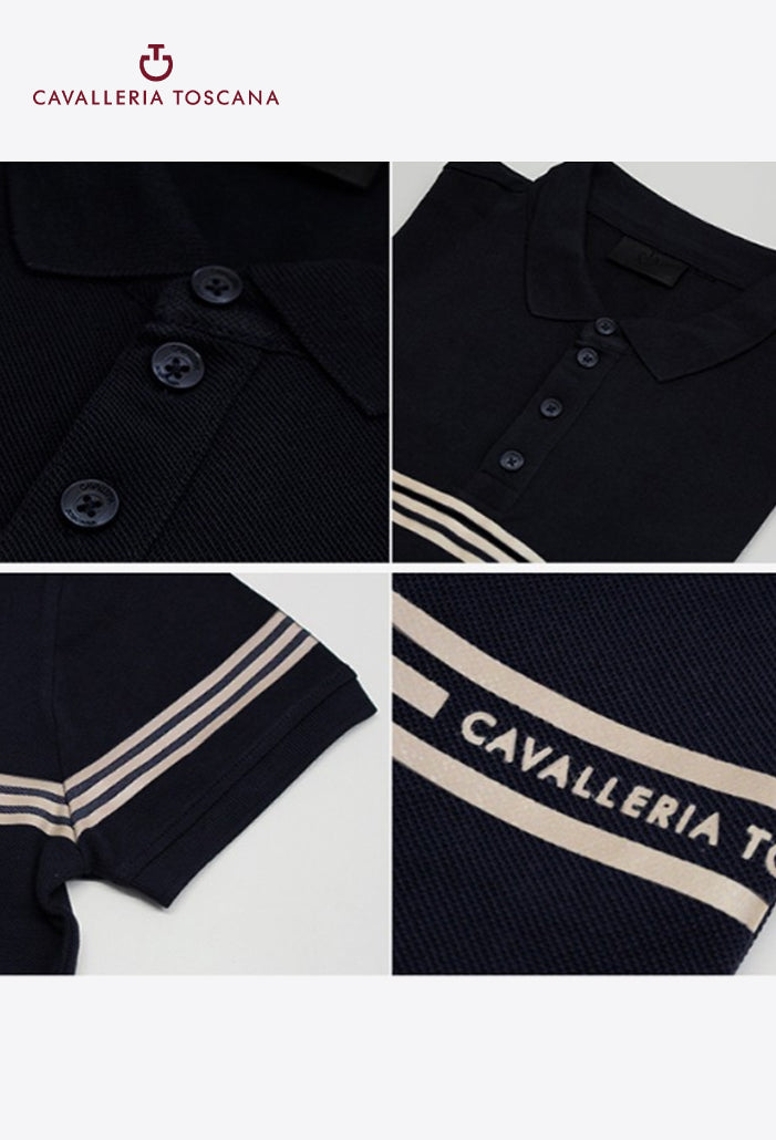 Cavalleria Toscana - Damen Poloshirt CT Siebdruck