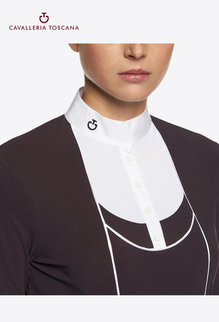 Cavalleria Toscana - Damen Turniershirt Knopfleiste