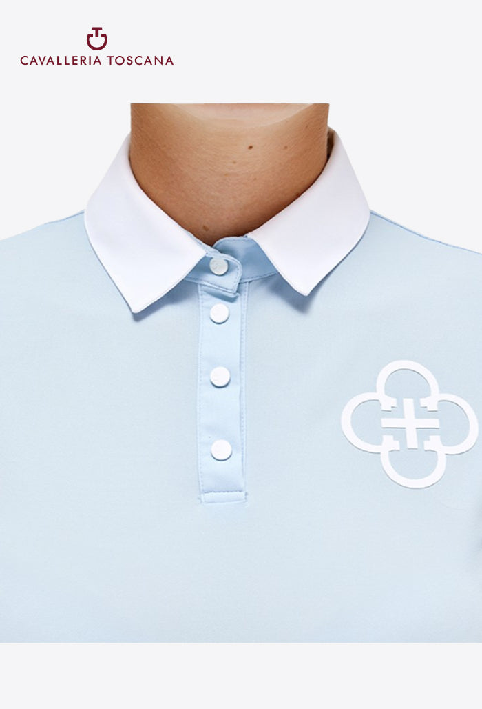 Cavalleria Toscana – Leichtes Trainingspolo-Shirt aus Piqué für Damen