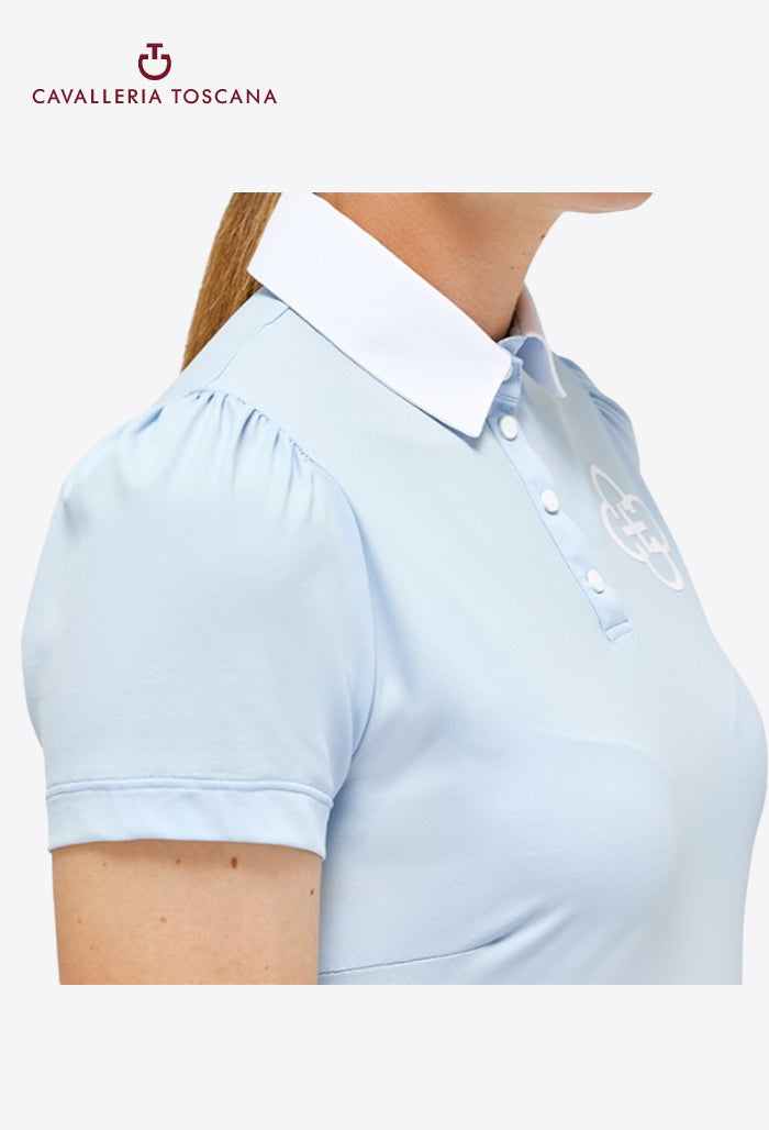 Cavalleria Toscana – Leichtes Trainingspolo-Shirt aus Piqué für Damen