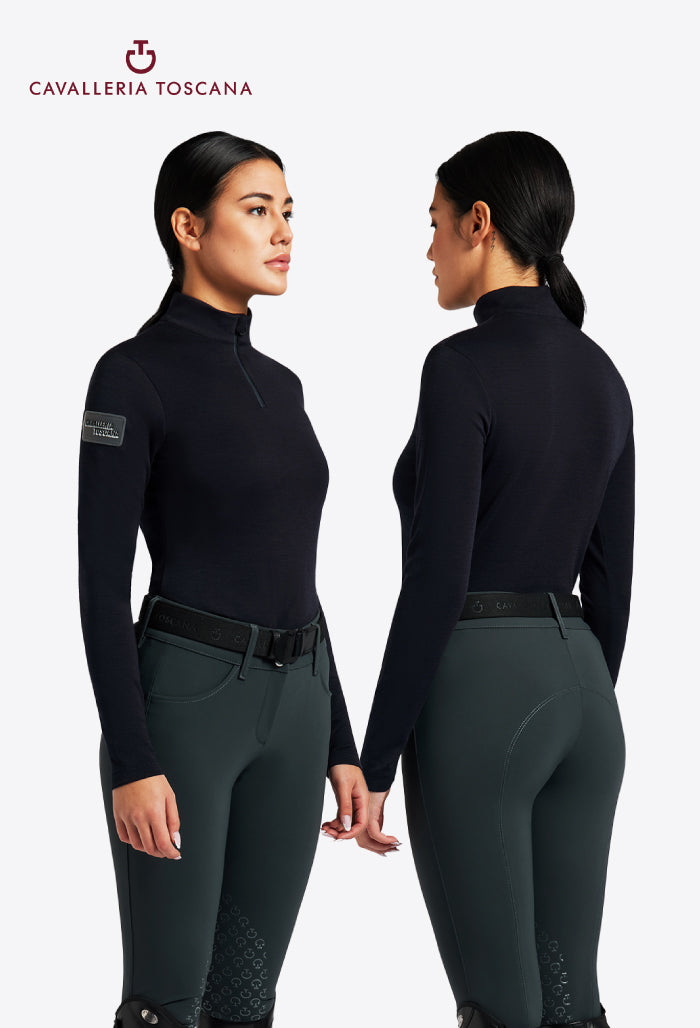 Cavalleria Toscana - Women's Technical Wool Training Polo