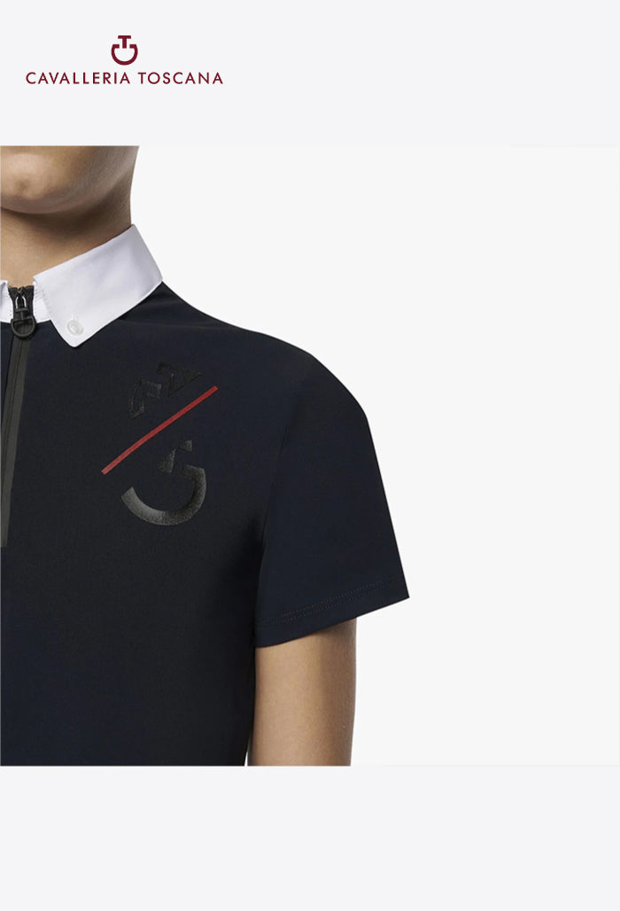 Cavalleria Toscana - Children's Competition Polo Shirt CT Team S/S Jersey