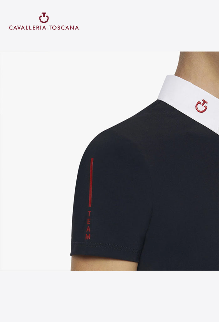 Cavalleria Toscana - Children's Competition Polo Shirt CT Team S/S Jersey