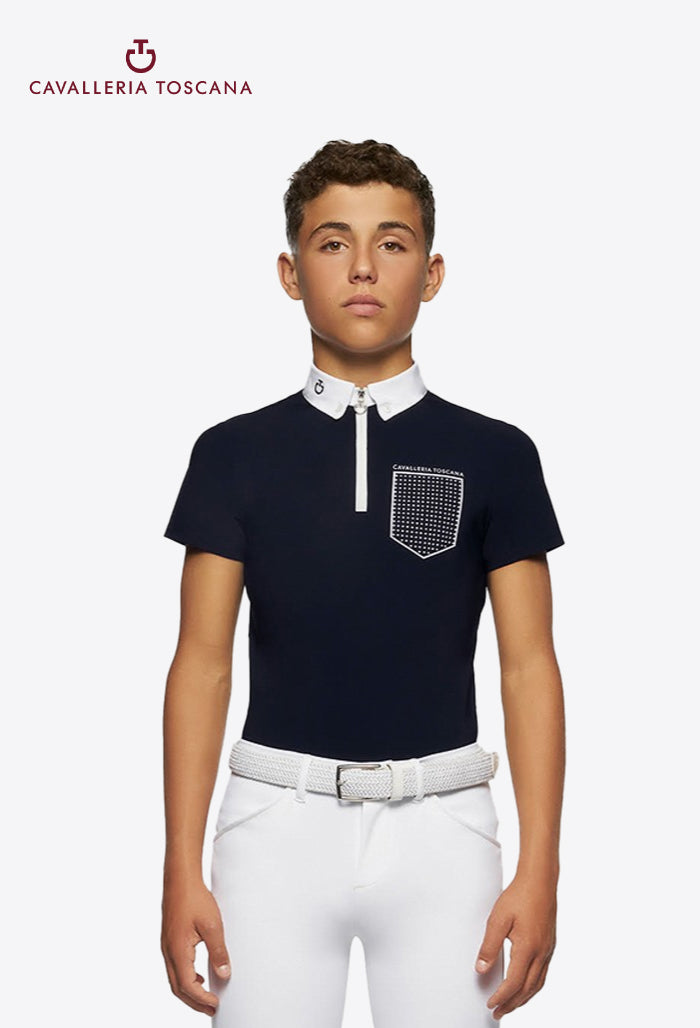 Cavalleria Toscana - Children's Competition Polo Shirt Flock
