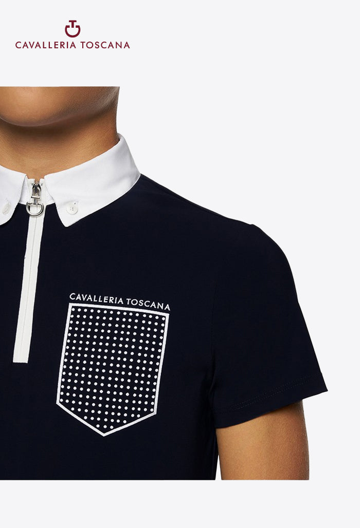 Cavalleria Toscana - Children's Competition Polo Shirt Flock