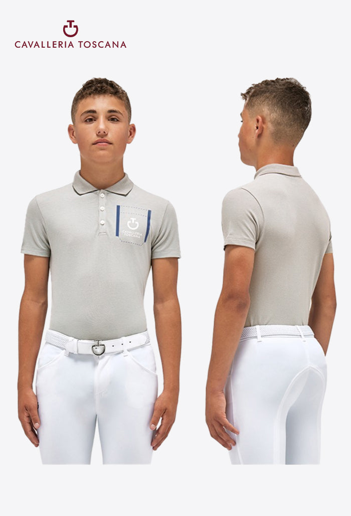 Cavalleria Toscana – Kinder Reitshirt mit CT-Taschendruck