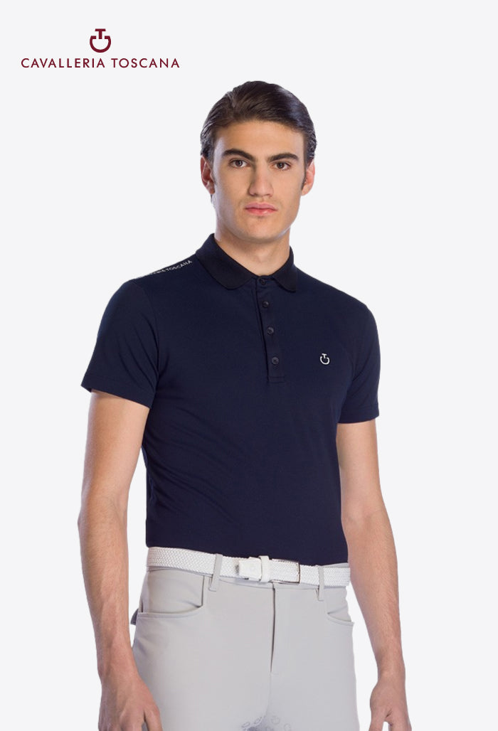 Cavalleria Toscana - Men's Polo Shirt Tech Piquet