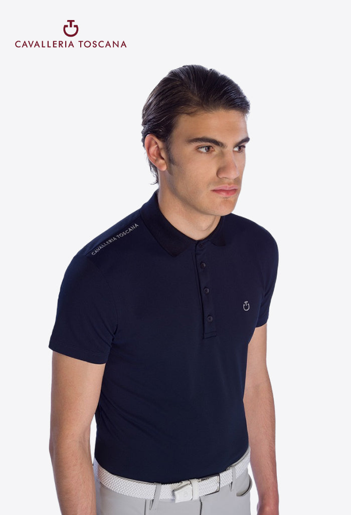 Cavalleria Toscana - Men's Polo Shirt Tech Piquet