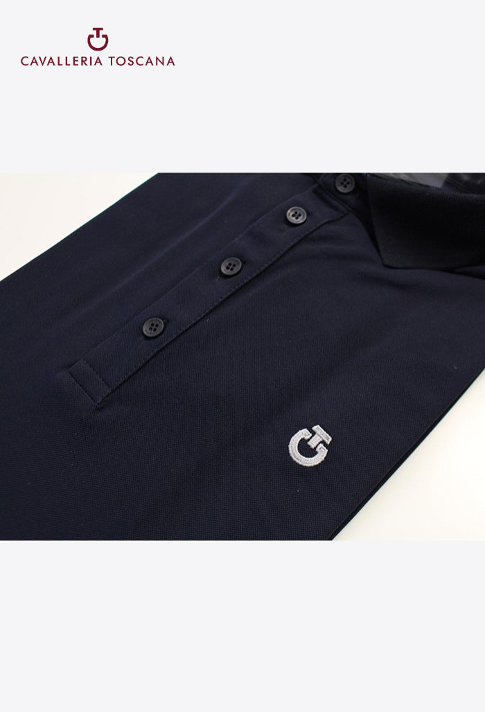 Cavalleria Toscana - Men's Polo Shirt Tech Piquet