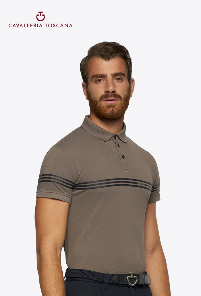 Cavalleria Toscana - Herren Poloshirt CT Embossed