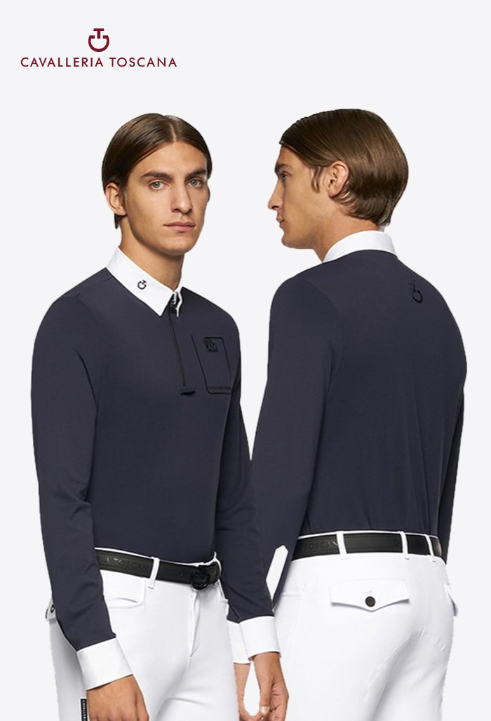 Cavalleria Toscana - Herren Reitshirt CT Team Daytona L/S Zip