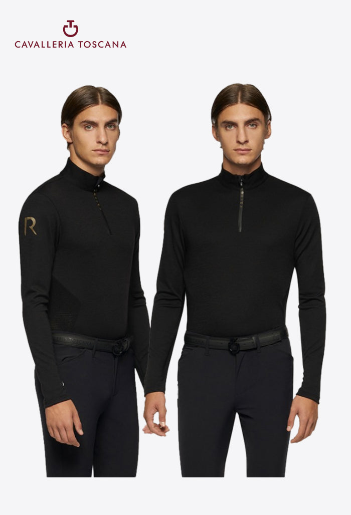 Cavalleria Toscana - Reitshirt für Herren REVO Premier Tech Wool L/S