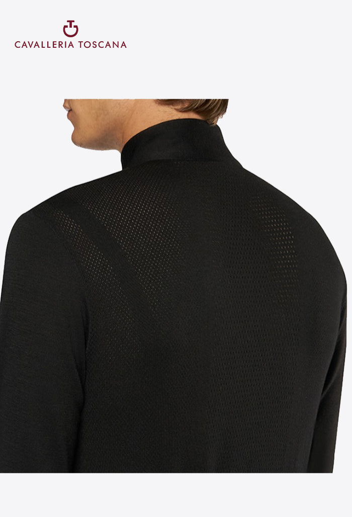 Cavalleria Toscana - Reitshirt für Herren REVO Premier Tech Wool L/S