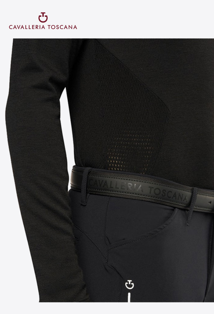 Cavalleria Toscana - Reitshirt für Herren REVO Premier Tech Wool L/S