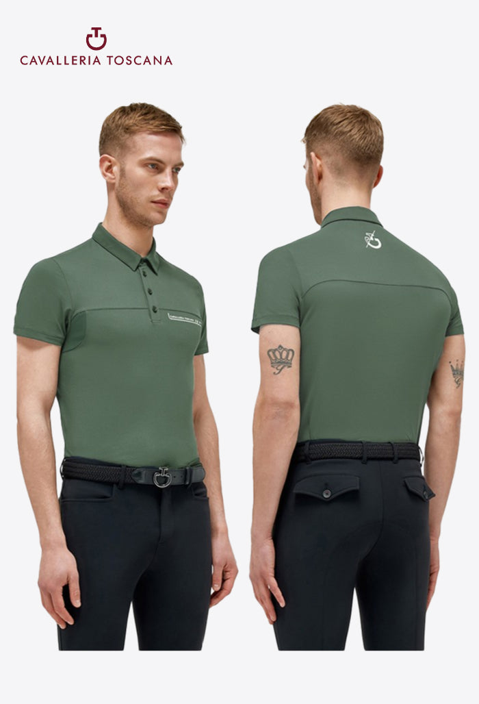 Cavalleria Toscana - Men's Polo Shirt CT Team Piqué Knit