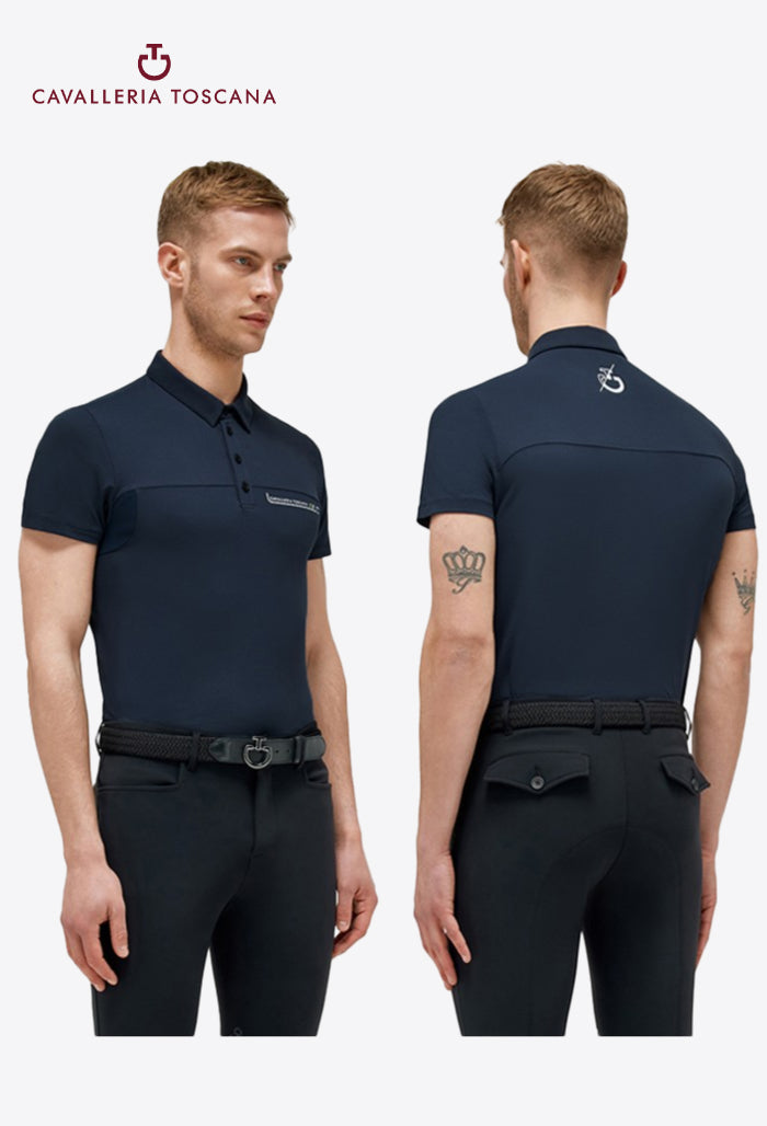Cavalleria Toscana - Men's Polo Shirt CT Team Piqué Knit