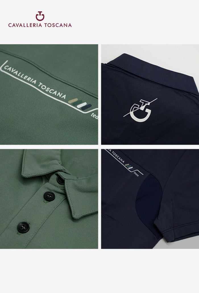 Cavalleria Toscana - Men's Polo Shirt CT Team Piqué Knit