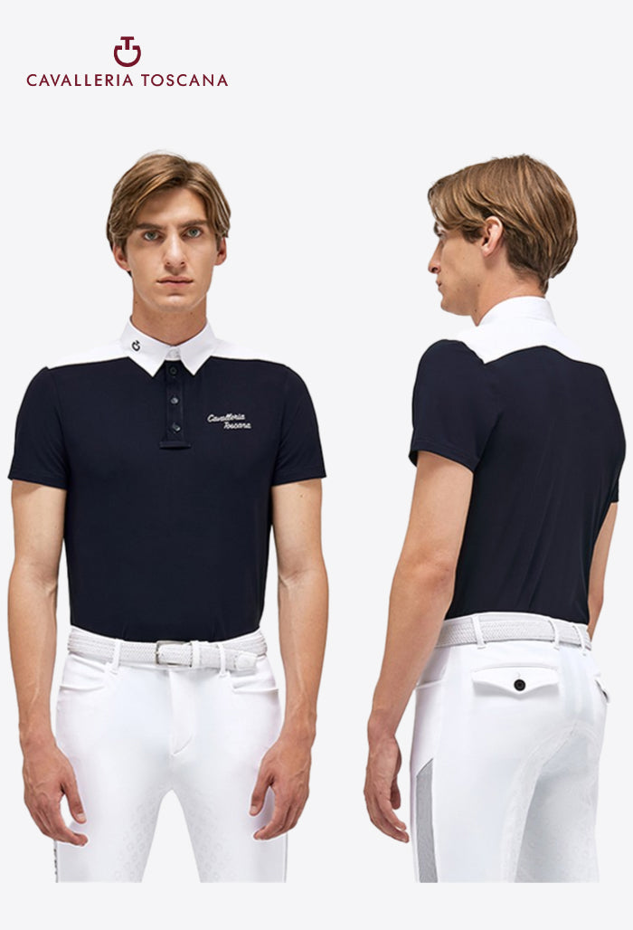Cavalleria Toscana - Men's Competition Polo Shirt Jersey S/S