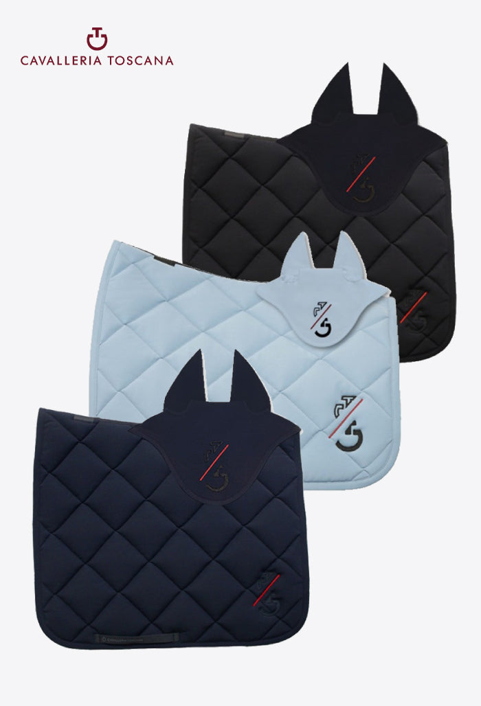 Cavalleria Toscana - Schabracke Set CT Team Red Stripe (Dressage)