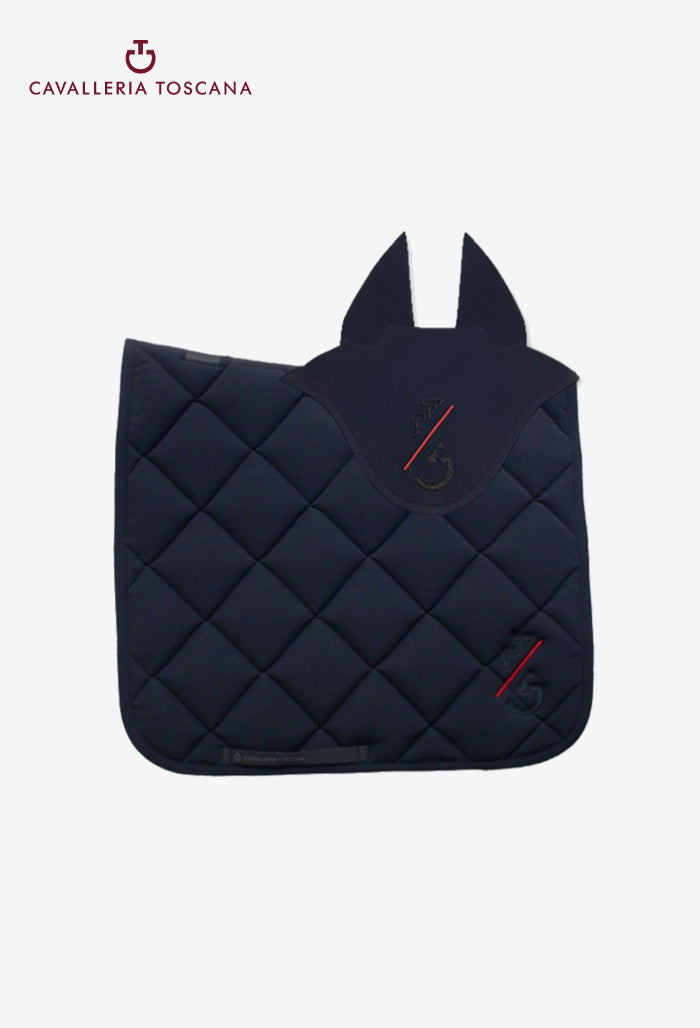 Cavalleria Toscana - Schabracke Set CT Team Red Stripe (Dressage)