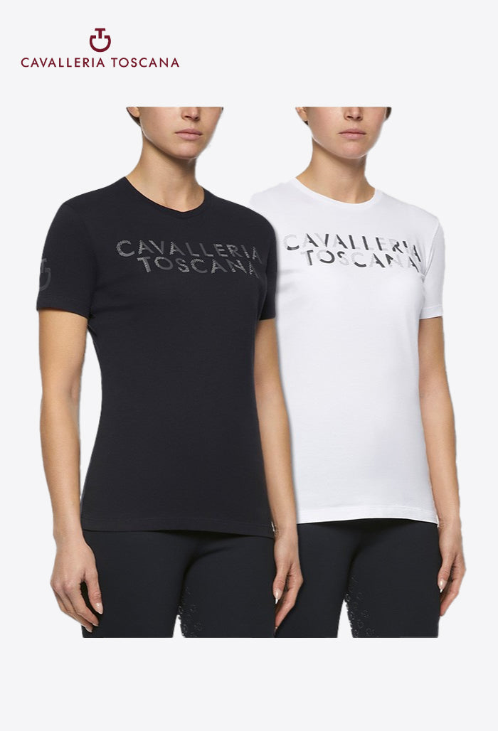 Cavalleria Toscana – Damen-T-Shirt mit Prägung
