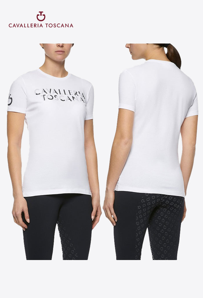 Cavalleria Toscana – Damen-T-Shirt mit Prägung