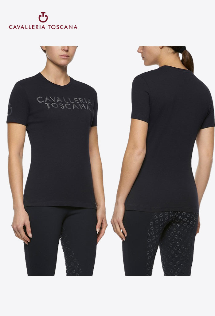Cavalleria Toscana – Damen-T-Shirt mit Prägung