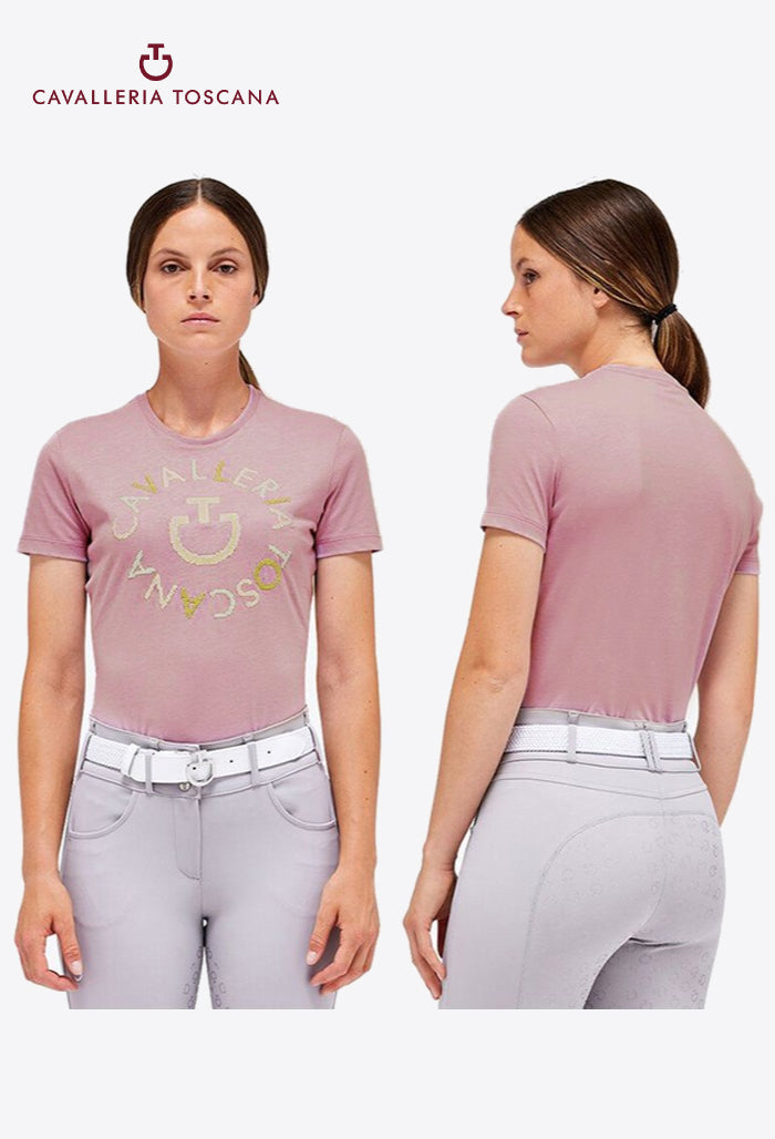 Cavalleria Toscana – Damen Emblem Pixel T-Shirt