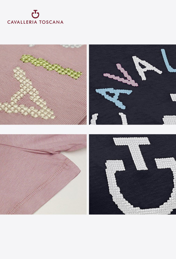 Cavalleria Toscana – Damen Emblem Pixel T-Shirt