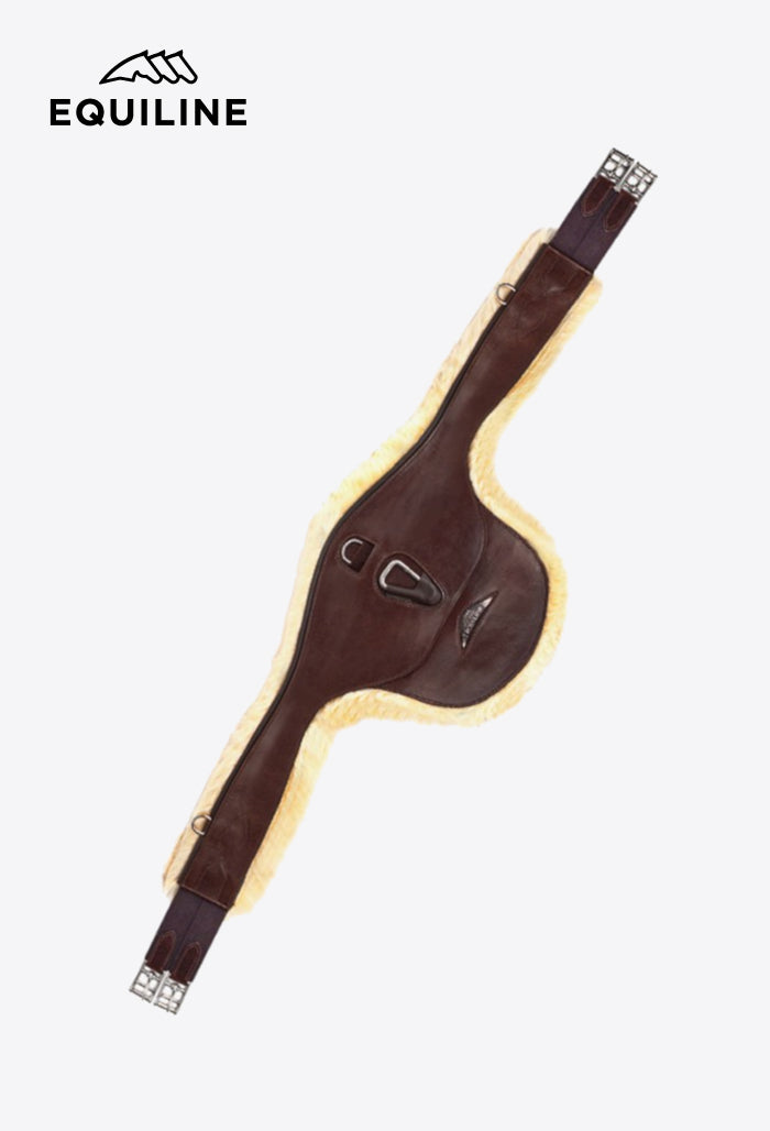Equiline - Leather Stud Girth with Sheepskin