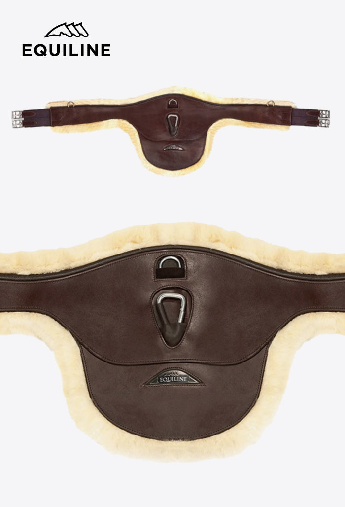 Equiline - Leather Stud Girth with Sheepskin