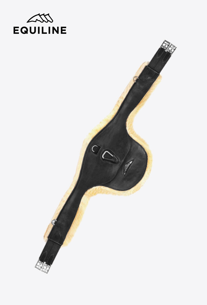 Equiline - Leather Stud Girth with Sheepskin