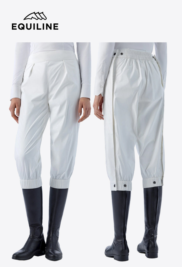 Equiline – Unisex weiße, wasserdichte Hose Storm