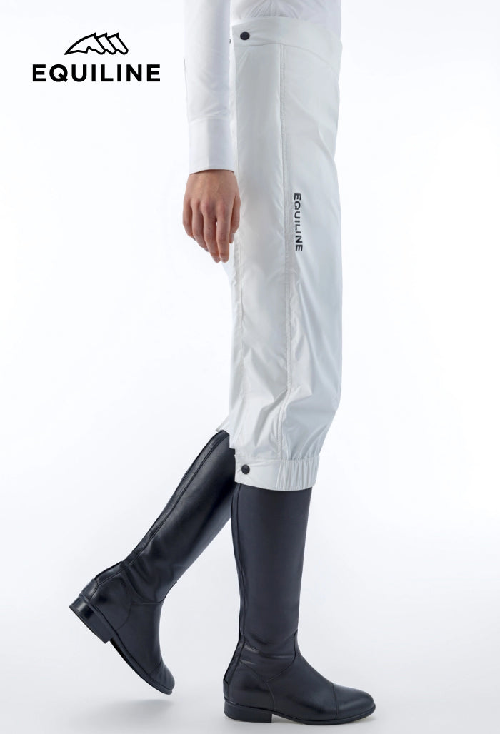 Equiline – Unisex weiße, wasserdichte Hose Storm
