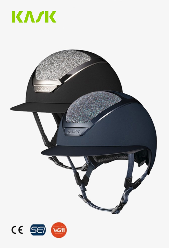 KASK - Reithelm Star Lady Chrome Crystals Midnight