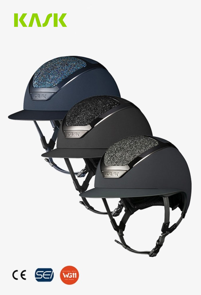 KASK - Reithelm Star Lady Chrome Crystals Midnight