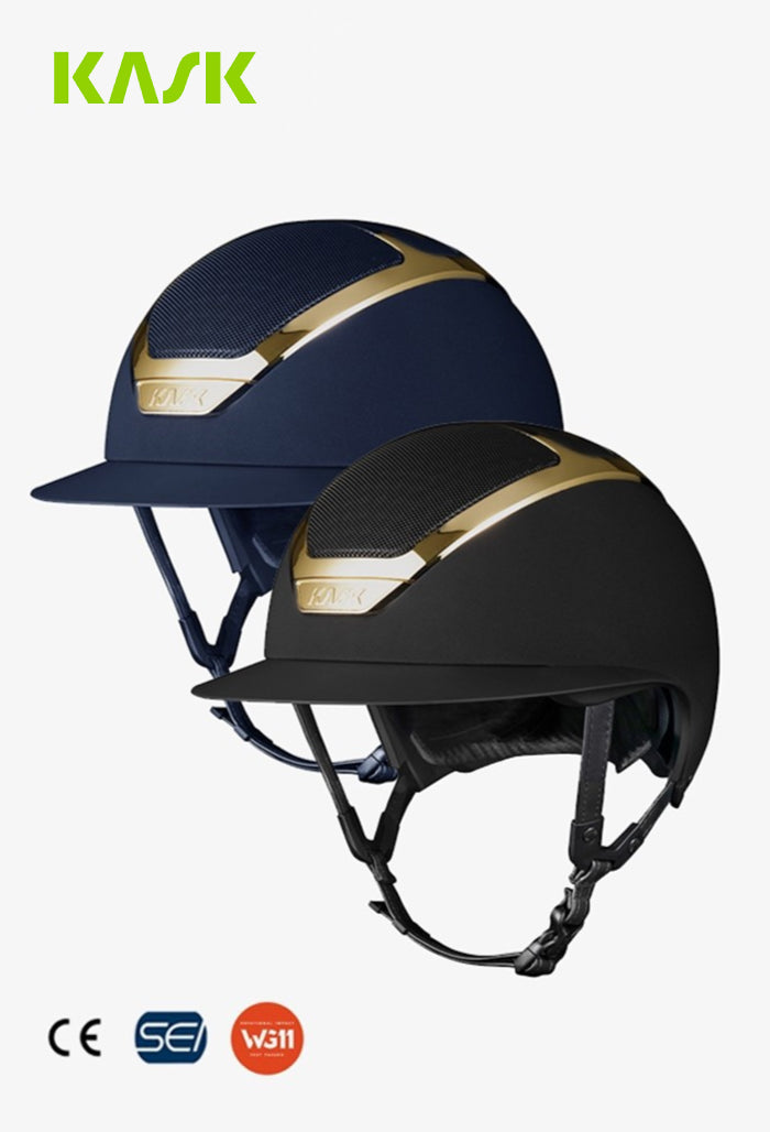 KASK - Reithelm Star Lady Chrome Golden Frame