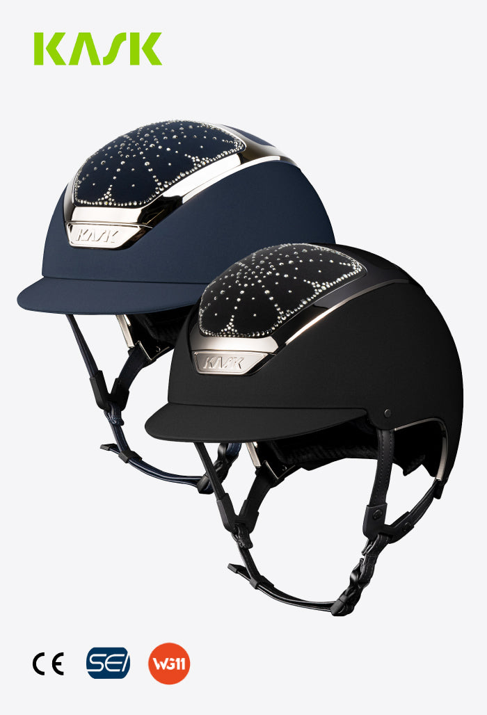 KASK - Helmet Dogma Chrome Swarovski Riviera Diamond