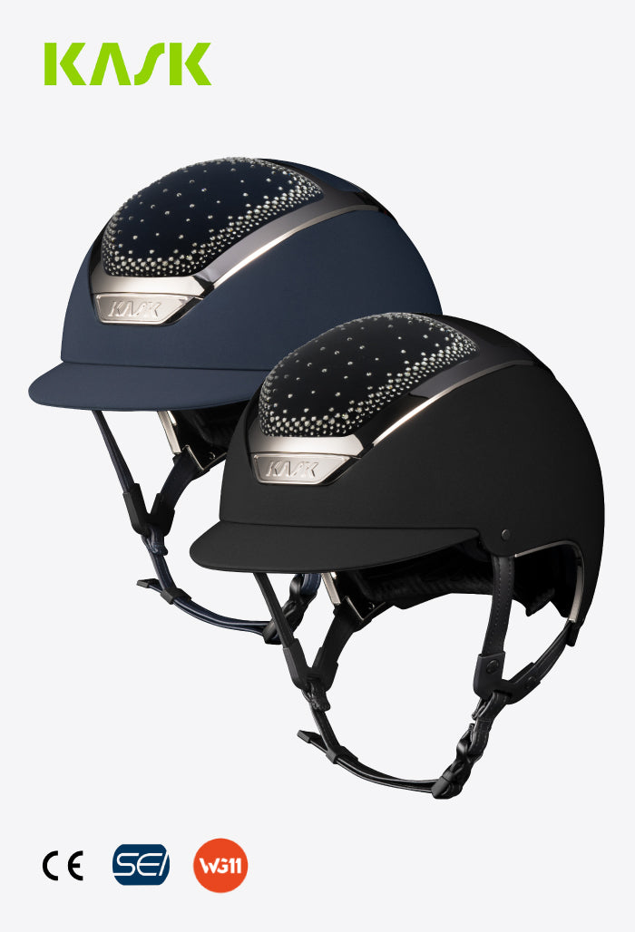 KASK - Reithelm Dogma Chrome Swarovski In-Out