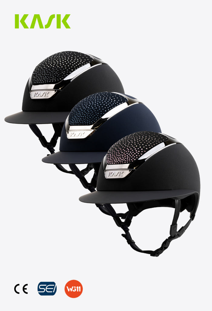 KASK - Reithelm Star Lady Pure Shine — Swarovski Diamond Mix