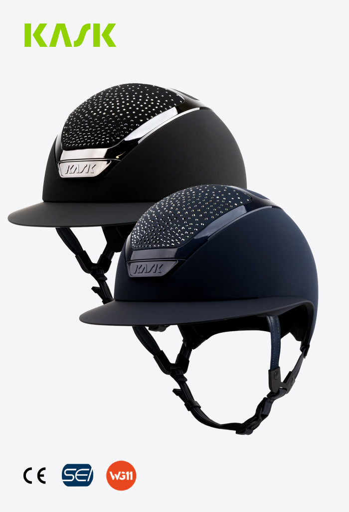 KASK - Reithelm Star Lady Pure Shine — Swarovski Diamond Mix