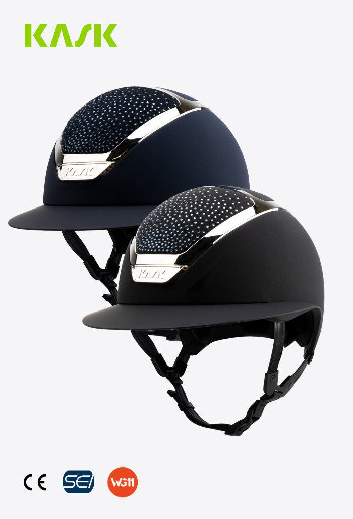 KASK - Reithelm Star Lady Pure Shine — Swarovski Diamond Mix