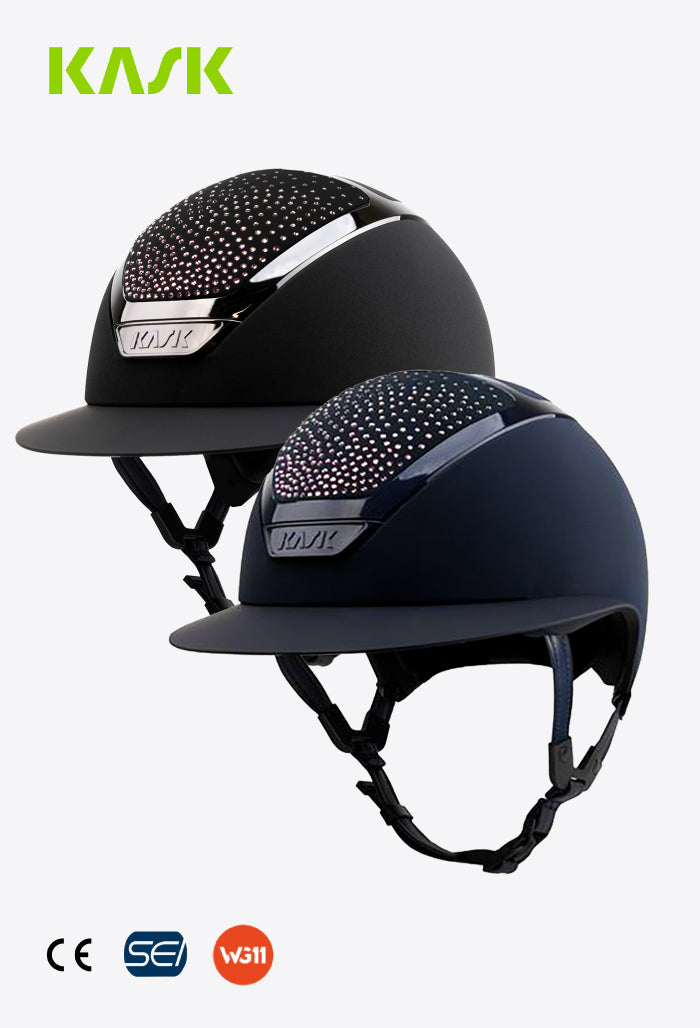 KASK - Reithelm Star Lady Pure Shine — Swarovski Diamond Mix