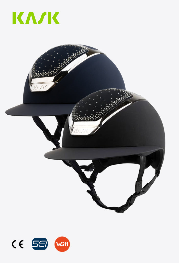 KASK - Helmet Star Lady Chrome Swarovski In-Out