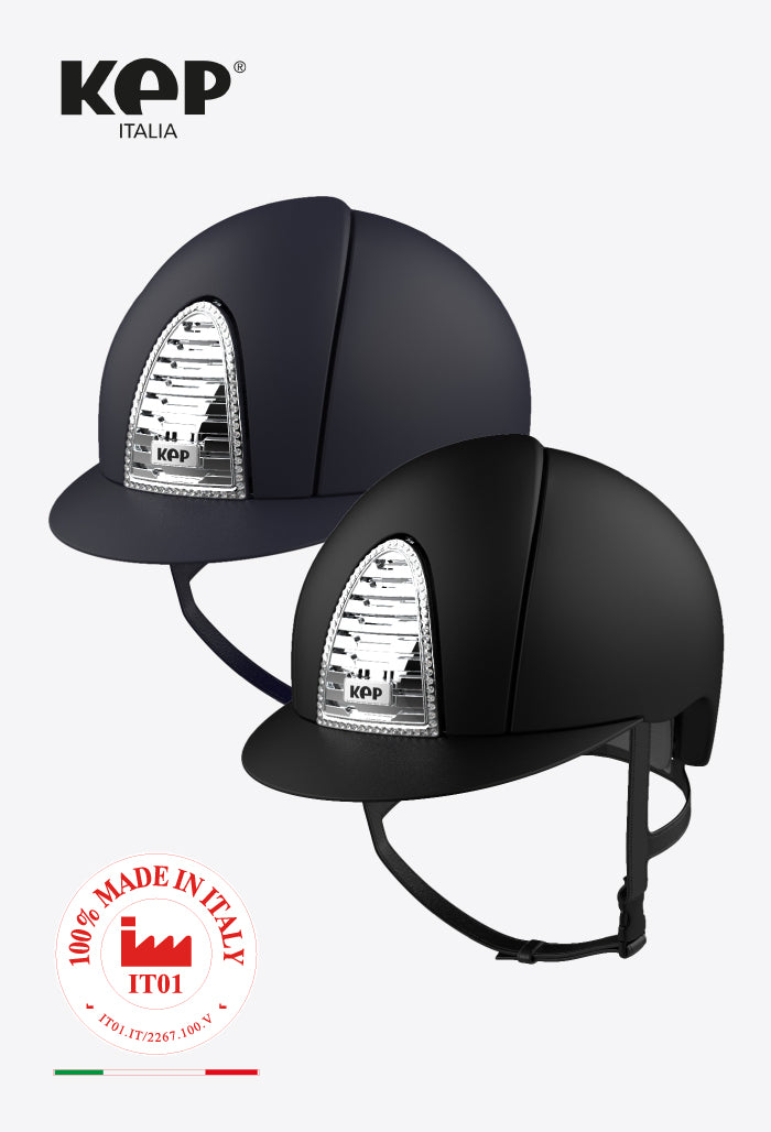 KEP - Helmet Cromo 2.0 Textile Chrome Grid Swarovski