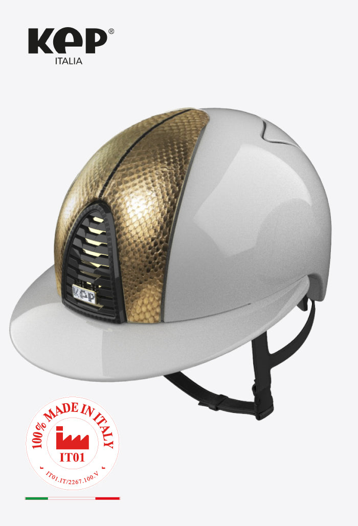 KEP - Helmet Cromo 2.0 Snake White Gold