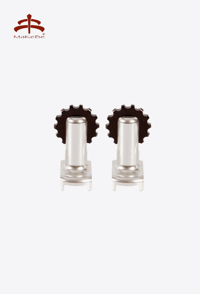 Makebe - Sporen mit Zahnrad-Rändel auswechselbares Kit, Wave Ergospur