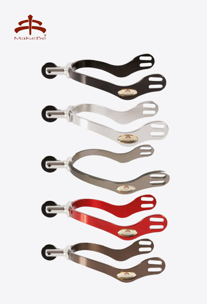 Makebe - Spur with smooth rowel interchangeable kit, Wave Ergospur